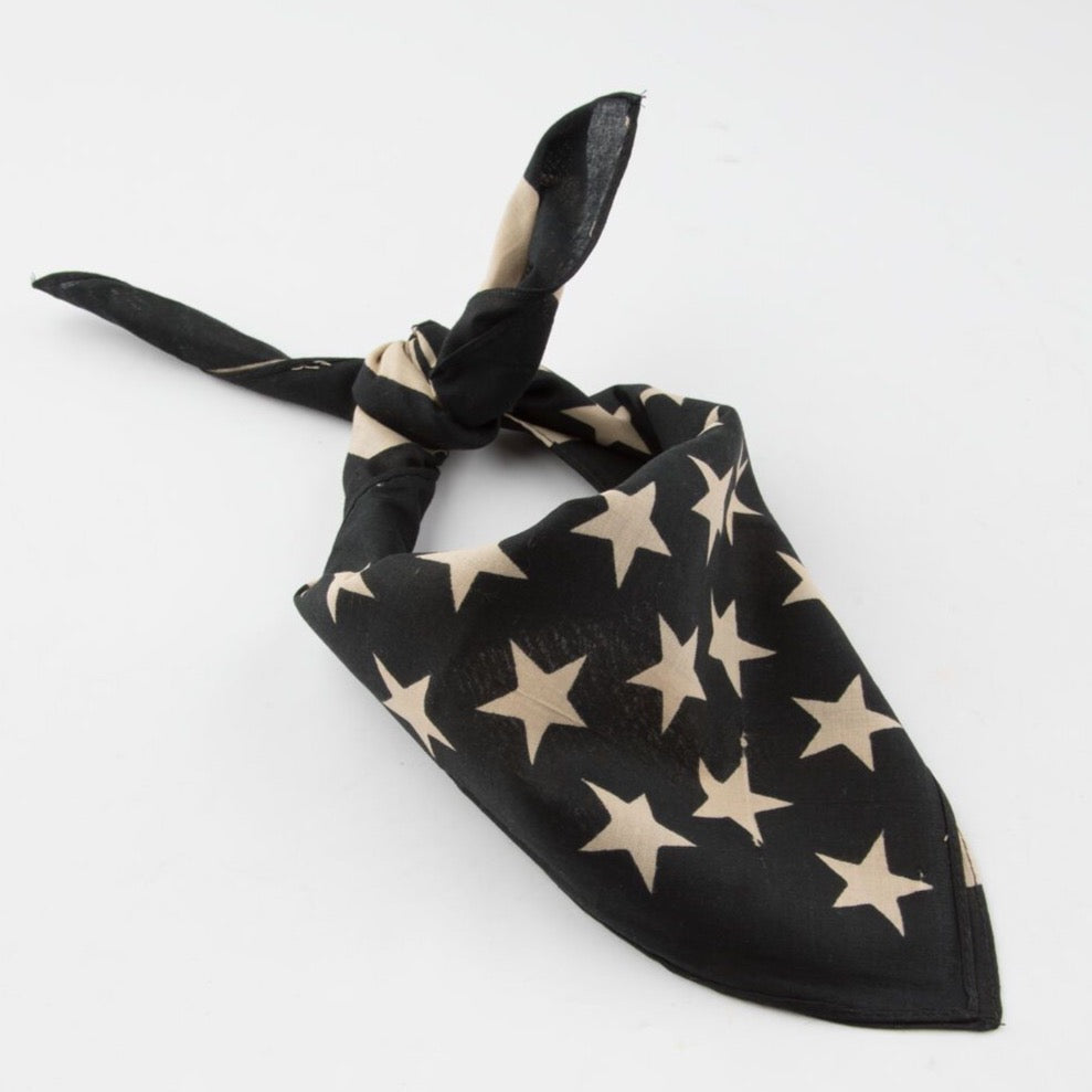 F6N-2G5 / 27" MONOCHROME US FLAG BANDANA