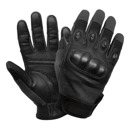 GS5-TX9 / TACTICAL CARBON FIBER KNUCKLE GLOVES