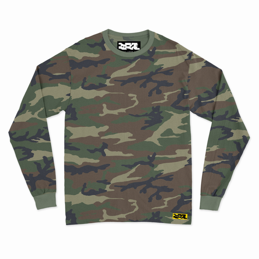 LS FIELD TEE - VNTG WOODLAND CAMO